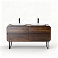 Wastafelmeubel met dubbele wastafels voor de badkamer - 100 x 45 x 80cm
