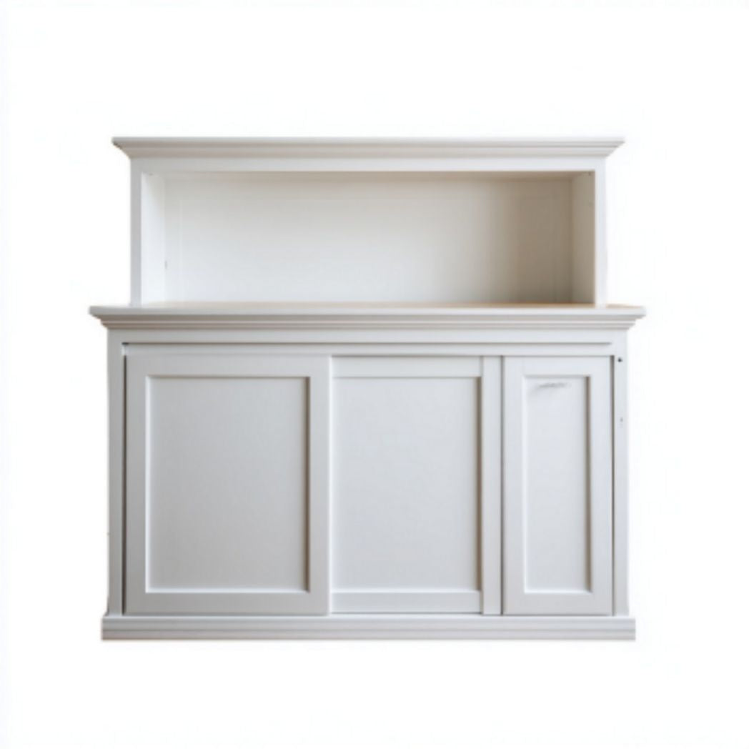 Wandkast van MDF voor de woonkamer met glazen deuren - 90 x 40 x 100cm