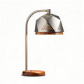 Tafellamp van metaal en hout voor kantoor of woonruimte - 30 x 15 x 45cm